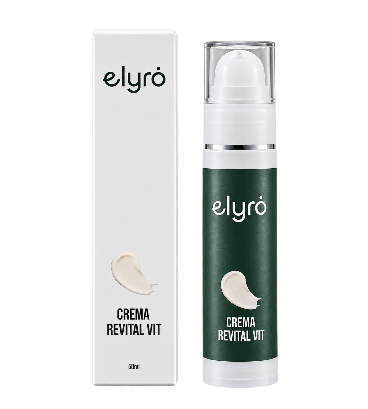 Crema Revital Vit: prodotto elyrȯ con la sua confezione dove presente